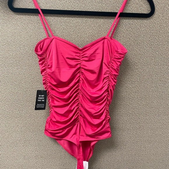 Express Pink Bodysuit with Sleek Design, with pad's🩷 - Picture 3 of 10